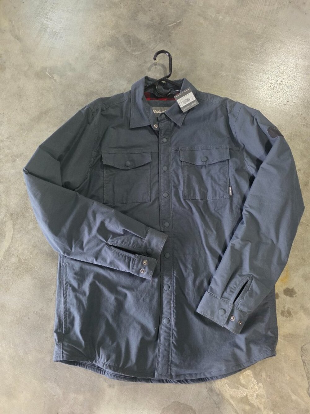 Eddie Bauer Fleece Lined Shirt Jacket SIZE LARGE